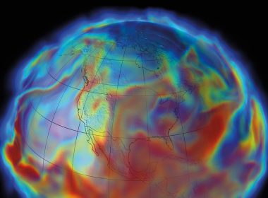 Depiction of specific atmospheric humidity on June 17, 1993.